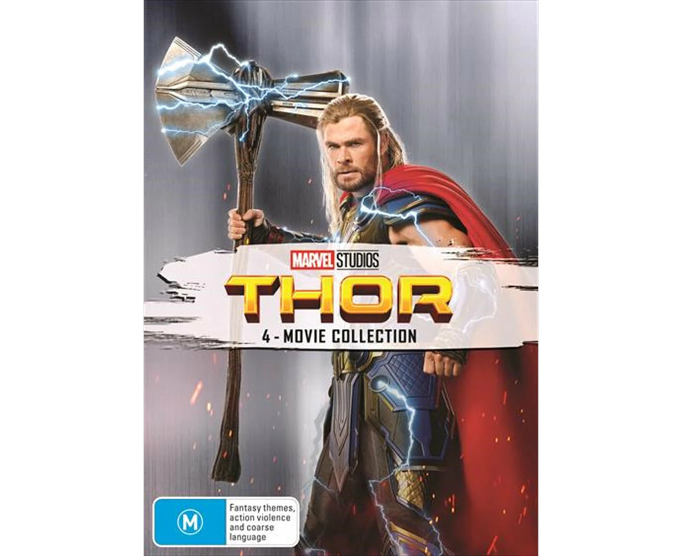 Thor Thor The Dark World Thor Ragnarok Thor Love And Thunder Quadruple Pack Dvd