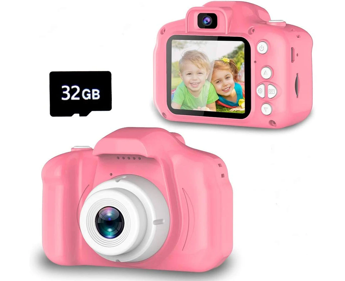 Upgrade Kids Selfie Camera,Birthday Gifts for Girls Age 3-9, HD Digital Video Cameras for Toddler, Portable Toy for 3 4 5 6 7 8 Year Old Girl