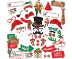 38 pieces of props in the Christmas studio, Christmas games for party supplies, Christmas decorations in the picture background