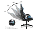 KARNOX Gaming Chair Ergonomic Office Chair Cloth 4D Armrests Recliner Chair Aluminum Base Bluish Grey