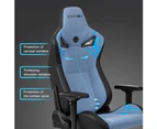 KARNOX Gaming Chair Ergonomic Office Chair Cloth 4D Armrests Recliner Chair Aluminum Base Bluish Grey