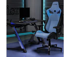 KARNOX Gaming Chair Ergonomic Office Chair Cloth 4D Armrests Recliner Chair Aluminum Base Bluish Grey