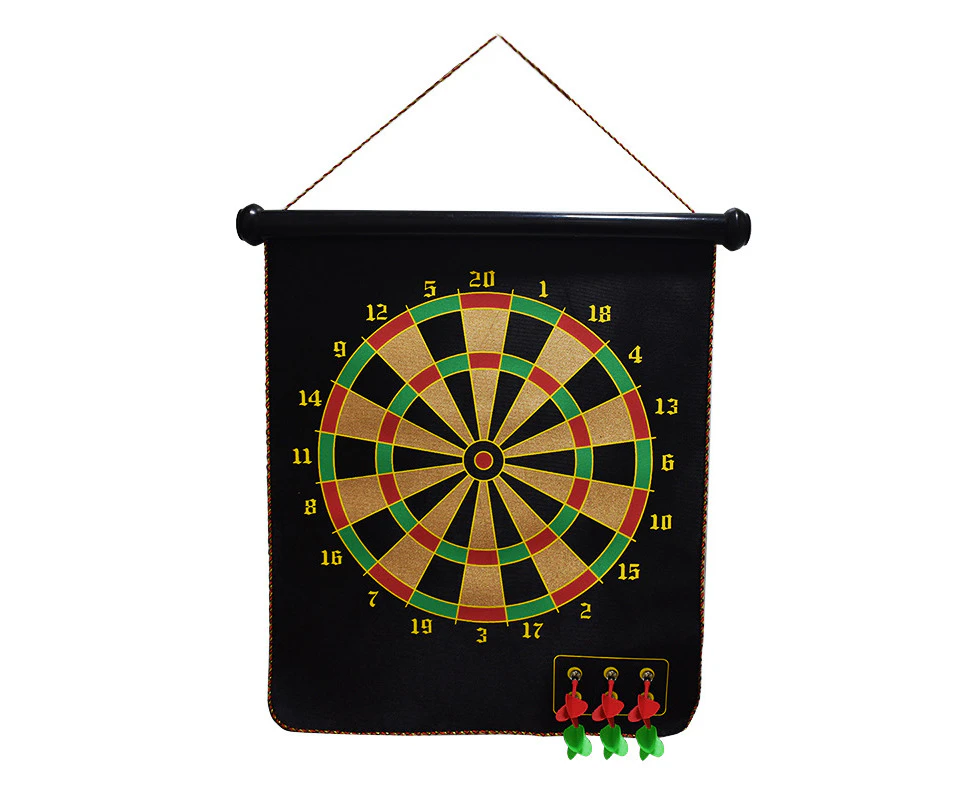 Magnetic Dart Board, Indoor Outdoor Dart Games for Kids with 6pcs Magnetic Darts, (15" dart leaves + 6 darts)