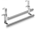 Stainless Steel Towel Rails For The Door Universal Fits Closet Doors Pack Of 2