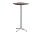 My Best Buy - Outdoor Bar Table Furniture Wooden Cafe Table Aluminium Adjustable Round Gardeon - Free Postage