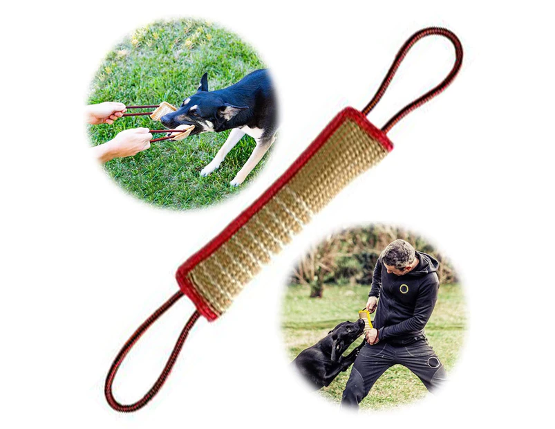 Dog Training Bite Pillow Jute Bite Toy Dog Tug Toy Durable Dog Bite Sleeve Stick Training Equipment - Style 1