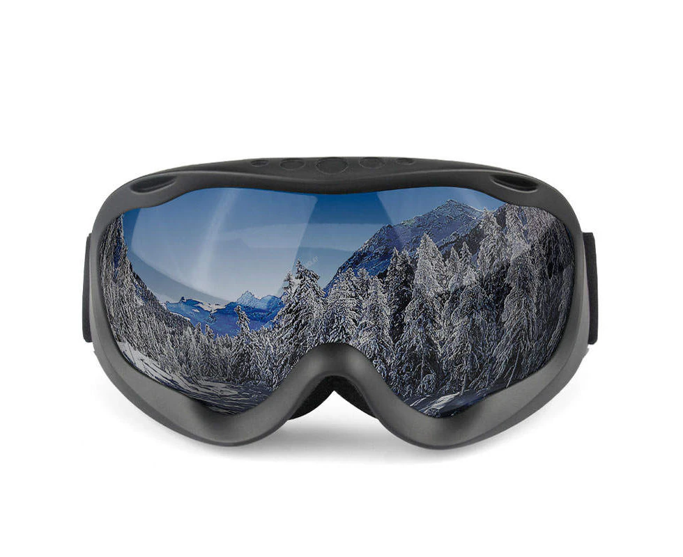 GEERTOP Double Layer Ski Goggles OTG Anti-fog UV Protection Snowboard Goggles-SandBlack/Grey