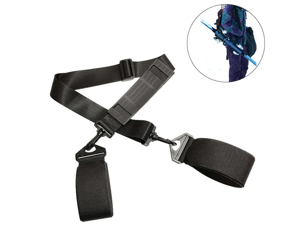 GEERTOP Adjustable Ski Shoulder Straps Handheld Nylon EVA Carrier Straps-B