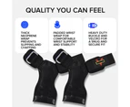 Gloves Heavy Duty Barbell Gymnastics Straps Alternative  Adjustable  Wrist Wrap black