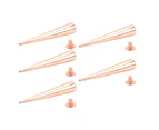 5 Pcs Punk Cone Spikes Studs Rose Gold Metal Long Spike Screw Rivets For Leather Crafts Clothing Bags Dog Collars 10X55Mm