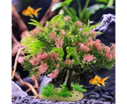 Simulation Aquatic Plant Green Plant Aquarium Landscaping Plastic Fake Tree Fish Tank Ornaments Aquarium Accessories-Pink
