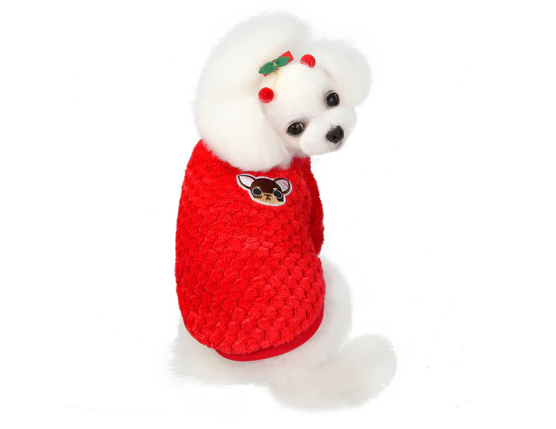 -s-Dog clothes Winter pet clothes Cat small dog pet clothes Two leg sweater