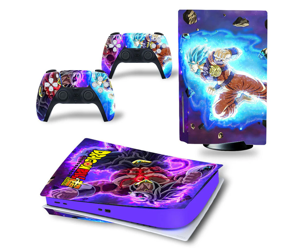 PS5 Disk Skin Vinyl Decal Cover for Sony Playstation Game Console + PS5 Controllers Sticker - TN-PS5Disk-8509