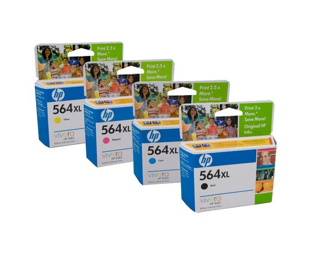 HP No 564XL Ink Plus Pack (Contains HI564BXL / CXL / MXL / YXL x 1 Ea)