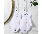 Hand Towel Super Absorbent Quick-drying Non-Fading Tear Resistant Lint-Free Bear Shape Thick Wipe Cleaning Towel Hotel Supply - White