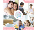 Digital Alarm Clock For Girls Boys Usb Bedroom Night Peach-Shaped Sunrise Simulator Sound Sensor Alarm Clock - Beige