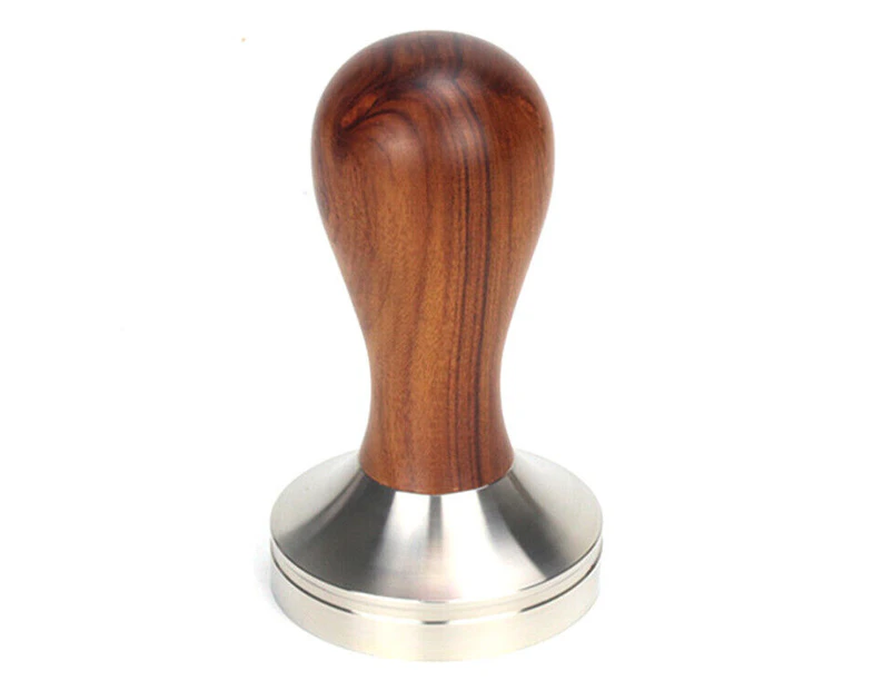 Coffee Tamper 58mm Stainless Steel Natural Wood Handle Barista Coffe Tamper Tool - Panica 01