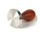 Coffee Tamper 58mm Stainless Steel Natural Wood Handle Barista Coffe Tamper Tool - Panica 01