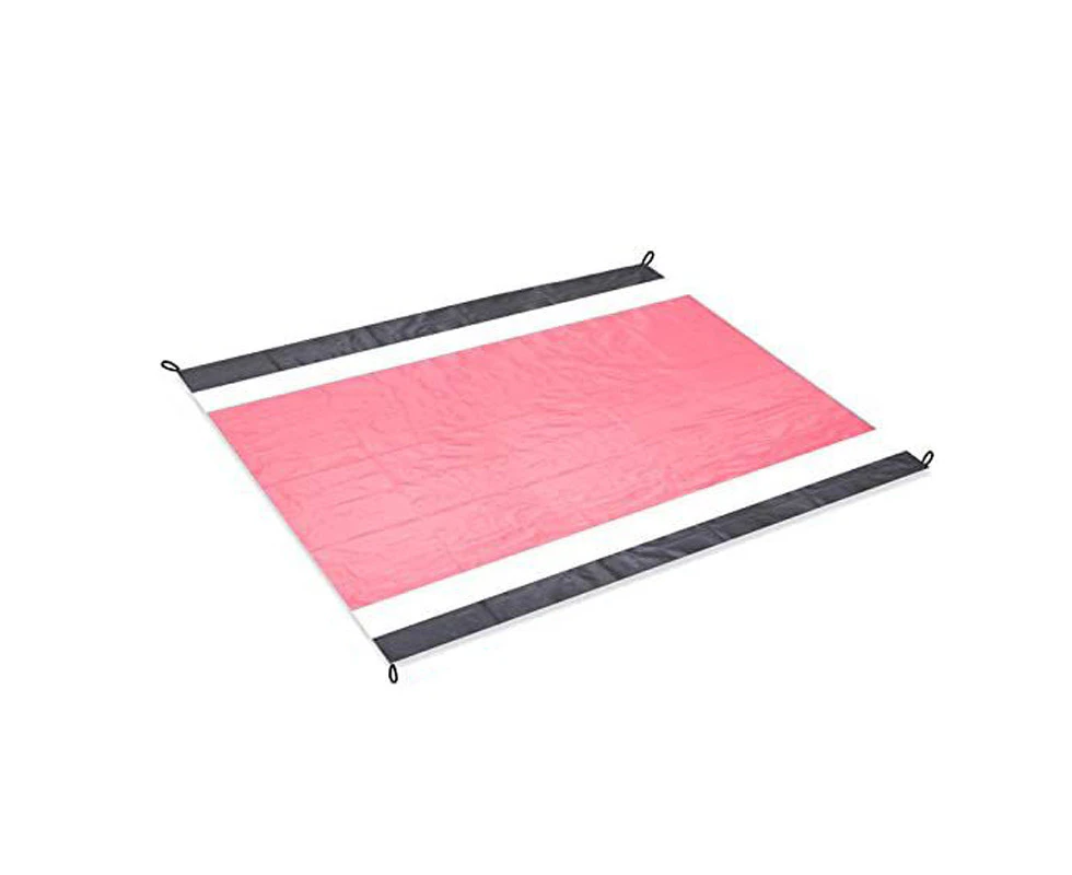 GEERTOP Sand Free Beach Blanket 82 x79inches Portable Waterproof Beach Mat-Pink