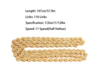 Vg Sports 11 Speed Chain 11 Speed Mountain Bike Chain 116 Links Bicycle Chain 1/2Inx11/128In Gold