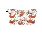 Cosmetic Bag Sloth Pattern Large Capacity Cartoon Exquisite Fashion Appearance Clutch Bag for-3