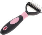 Stainless Steel Pet Grooming Detangling Comb Professional Knot Comb Brush