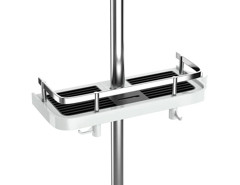 Shower Shelf Without Drilling Adjustable Shower Shelf For The Shower Rod Shower Rack-Shelf (Round Tube For 22-25Mm)