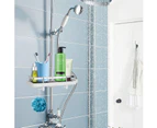 Shower Shelf Without Drilling Adjustable Shower Shelf For The Shower Rod Shower Rack-Shelf (Round Tube For 22-25Mm)