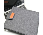 Protective Felt Laptop Sleeve Bag Case Cover for MacBook Air Pro Retina 11/13/15-Dark Grey