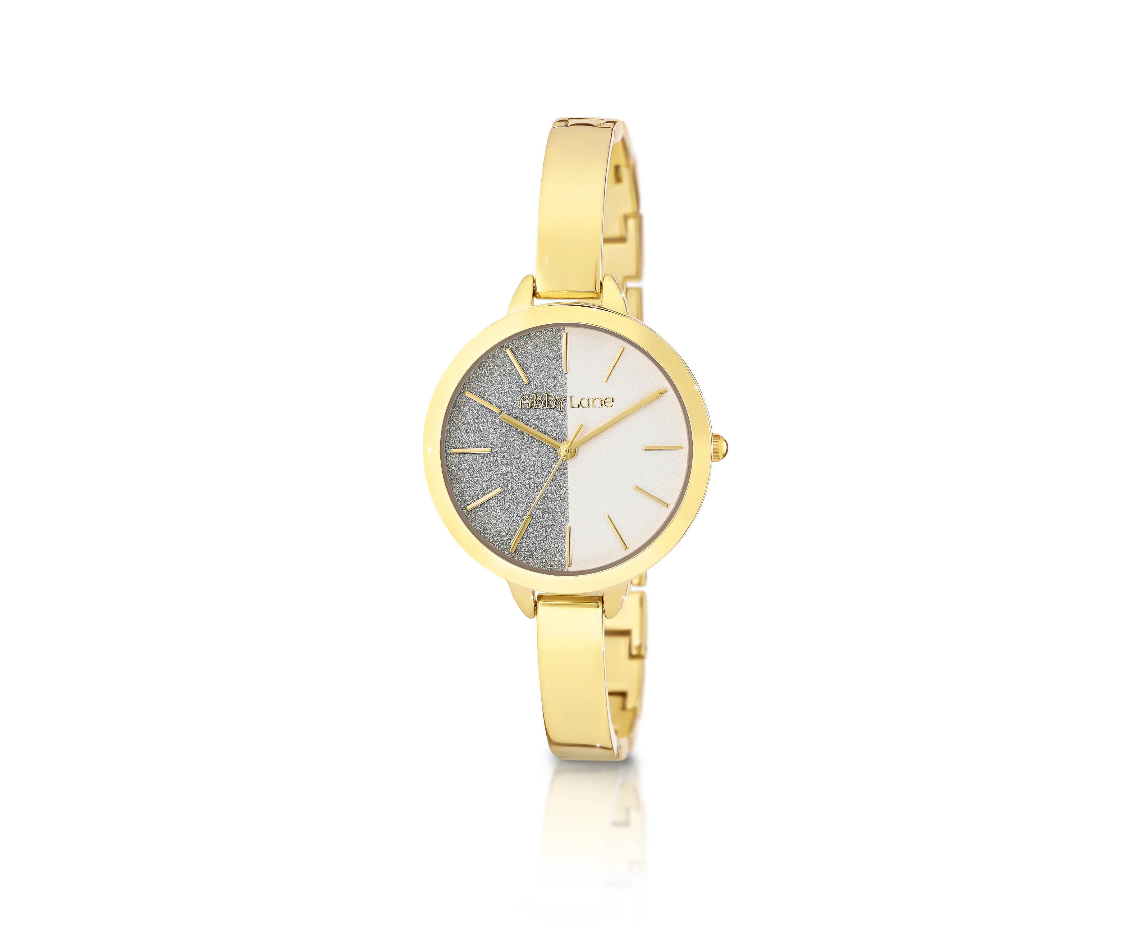 Abby Lane 'Sarah' Collection Ladies Watch Goldtone Case and Silver