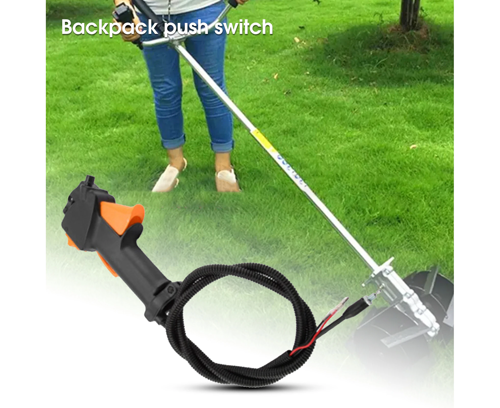 Handle Switch Strong Sturdy Stable  Plastic Grass Trimmer Throttle Control Handle with Switch for Garden