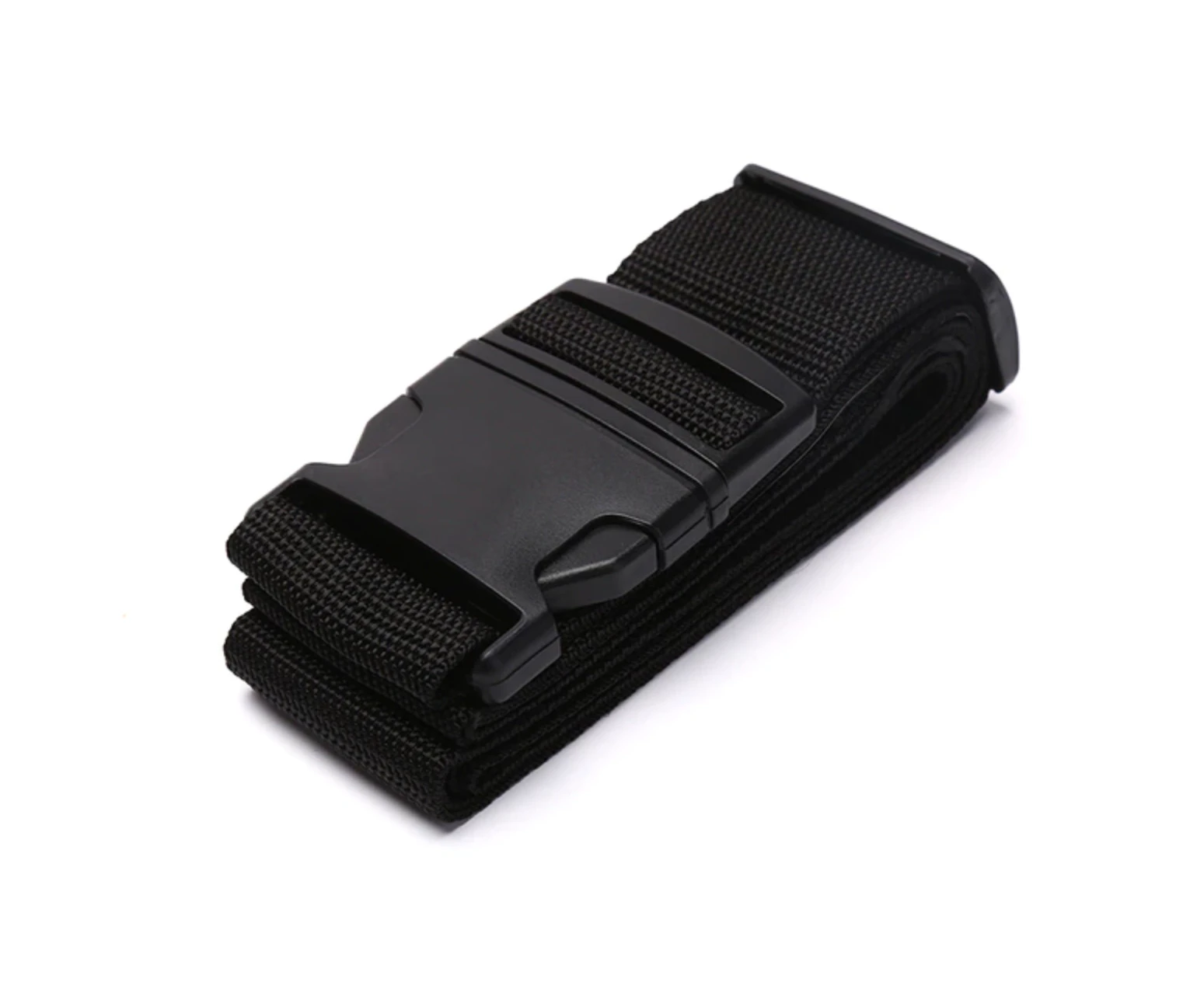 Luggage Strap Travel Suitcase Secure Safe Nylon Packing Belt Buckle - Black