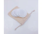 SunnyHouse Solid Color Facial Cleansing Makeup Remover Wipes Mesh Drawstring Storage Bag-02#