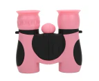 High Definition Compact 8X21 Outdoor Portable Children Binocular Mini Telescope  Gift Toypink