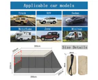 Winmax Portable Car Awning Sun Shelter with Mosquito Net for Camping-OffWhite