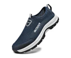 Men's Running Shoes Ultra Lightweight Breathable Comfortable Walking Shoes Casual Fashion Sneakers - Blue