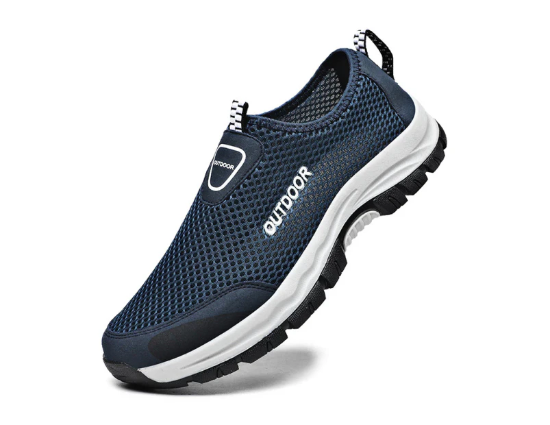 Men's Running Shoes Ultra Lightweight Breathable Comfortable Walking Shoes Casual Fashion Sneakers - Blue