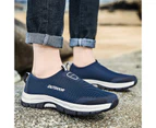 Men's Running Shoes Ultra Lightweight Breathable Comfortable Walking Shoes Casual Fashion Sneakers - Blue