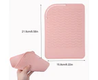 Heat Mat For Hair Straighteners, Silicone Heat Resistant Mat For Curling Irons, Heat Proof Protection Mat For Travel Home Salon Flat Iron Hair Styling