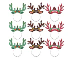 9pcs Elk Headband Costume Headbands Holiday Headbands