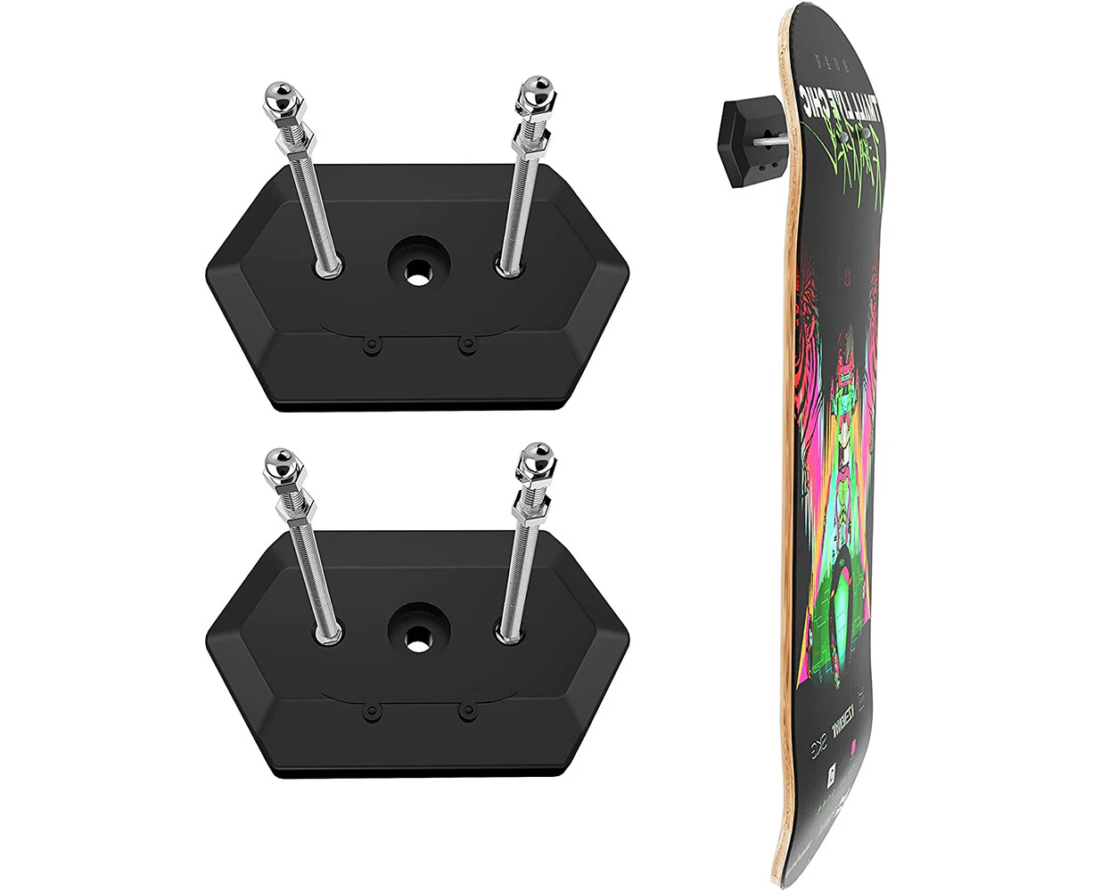 2Pcs Skateboard Deck Wall Mount Display Holder Skateboard Hanger