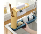 Simple Sink Rack Eco-friendly Household Plastic Sink Rack - Blue