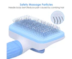 Self Cleaning Slicker Brush For Dogs And Cats,pet Grooming Tool,removes Undercoat2pcs