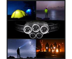 Six-Mode Led Headlights, Usb Rechargeable Waterproof Headlights For Outdoor Camping And Hiking