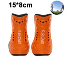 1 Pair Youth Soccer Shin Guards, Lightweight And Breathable Child Calf Protective Gear Soccer Equipment - Children'S Models - Orange