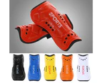 1 Pair Youth Soccer Shin Guards, Lightweight And Breathable Child Calf Protective Gear Soccer Equipment - Children'S Models - Orange