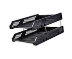 2 Tier Paper Tray Organizers Large Capacity Hollow Desktop File Organizers for Home School Office