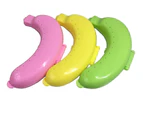 Banana Protector Case Outdoor Lunch Fruit Box Storage Holder Banana Guard3pcsmulticolor