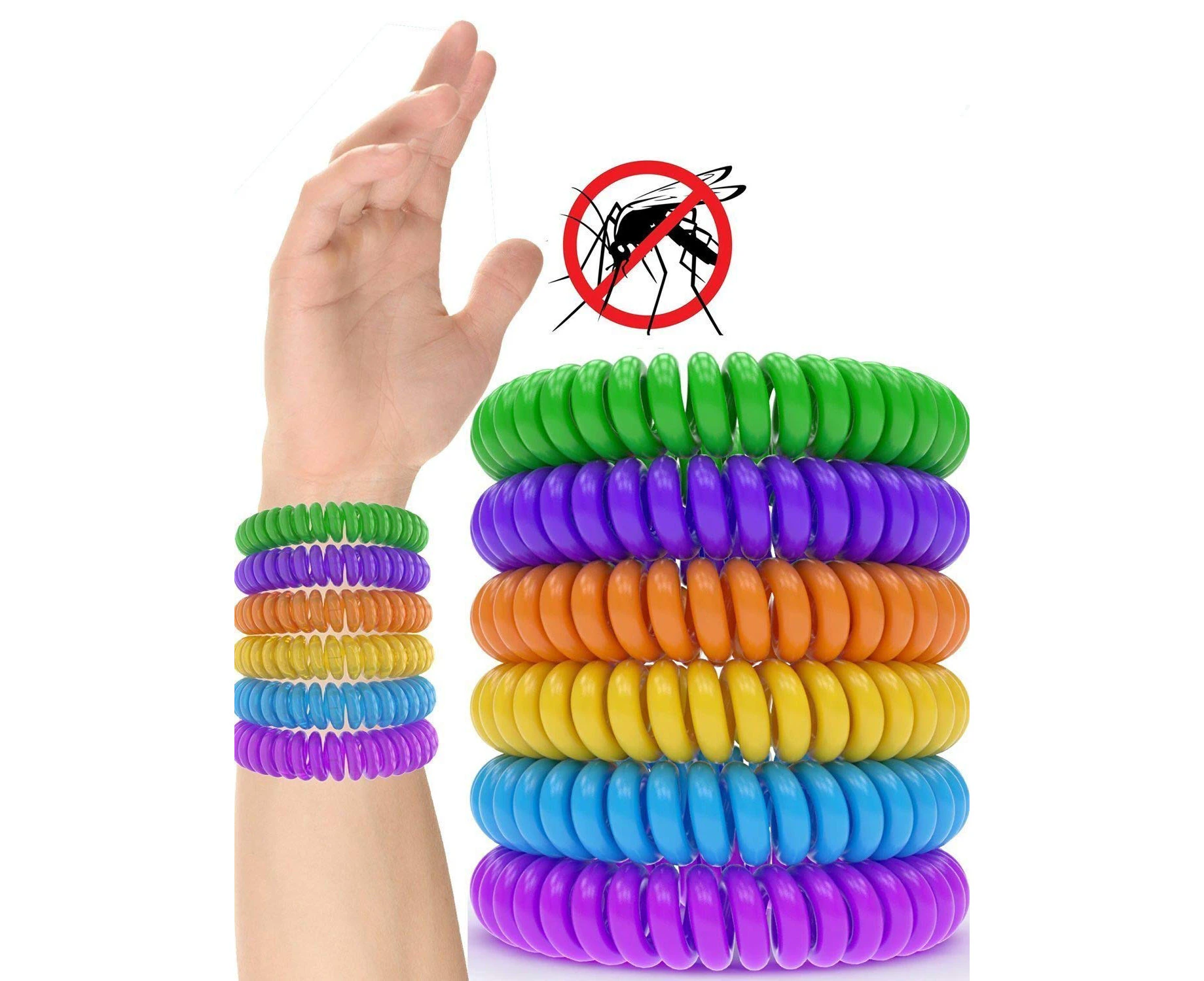 Mosquito Repellent Bracelet - 12 Pack Mosquito Repellent Bracelet Band [320Hrs] Of Premium Pest Control Insect