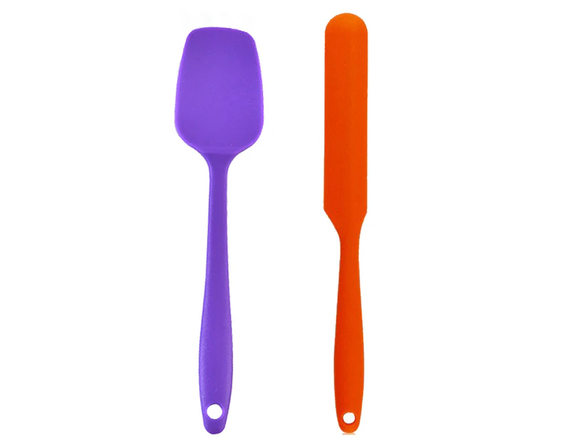 2 Piece Mini Kitchen Utensil Set- Baking Tools Small Silicone Spatula Spatula Scraper